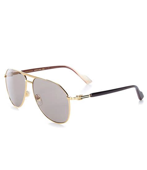 gucci aviator sunglasses for men|gucci unisex aviator sunglasses.